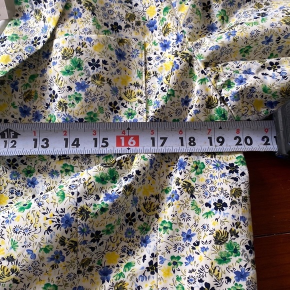 Talbots NWT cotton ditsy floral summer blazer size 14 business casual office - Picture 12 of 14